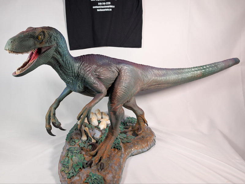 Large Scale Velociraptor: 3D Printed and Hand-Painted