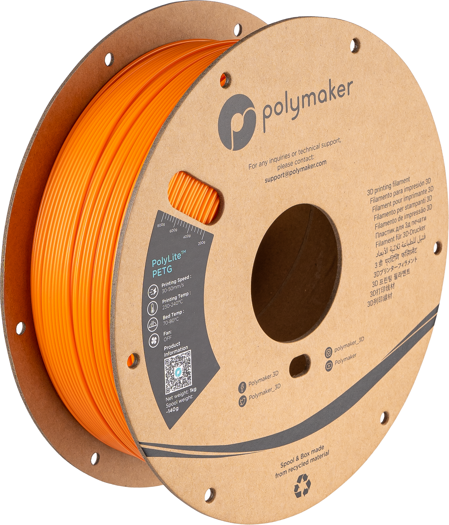 Polymaker PETG - 1.75mm UV Resistant Polylite 1kg