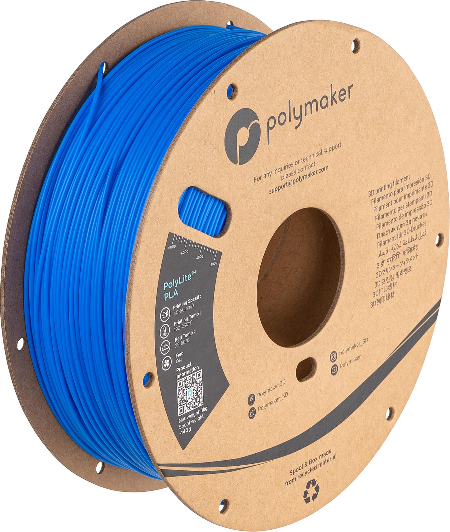 Polymaker PLA Filament - 1.75mm, PolyLite 1kg